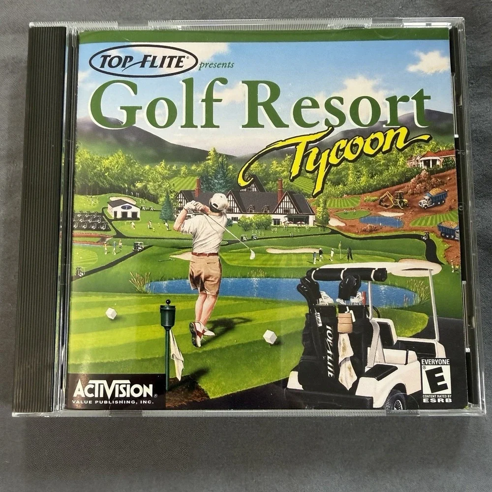 Golf Resort Tycoon : Top Flite Activision PC Game 2001 Complete - Tested/Works